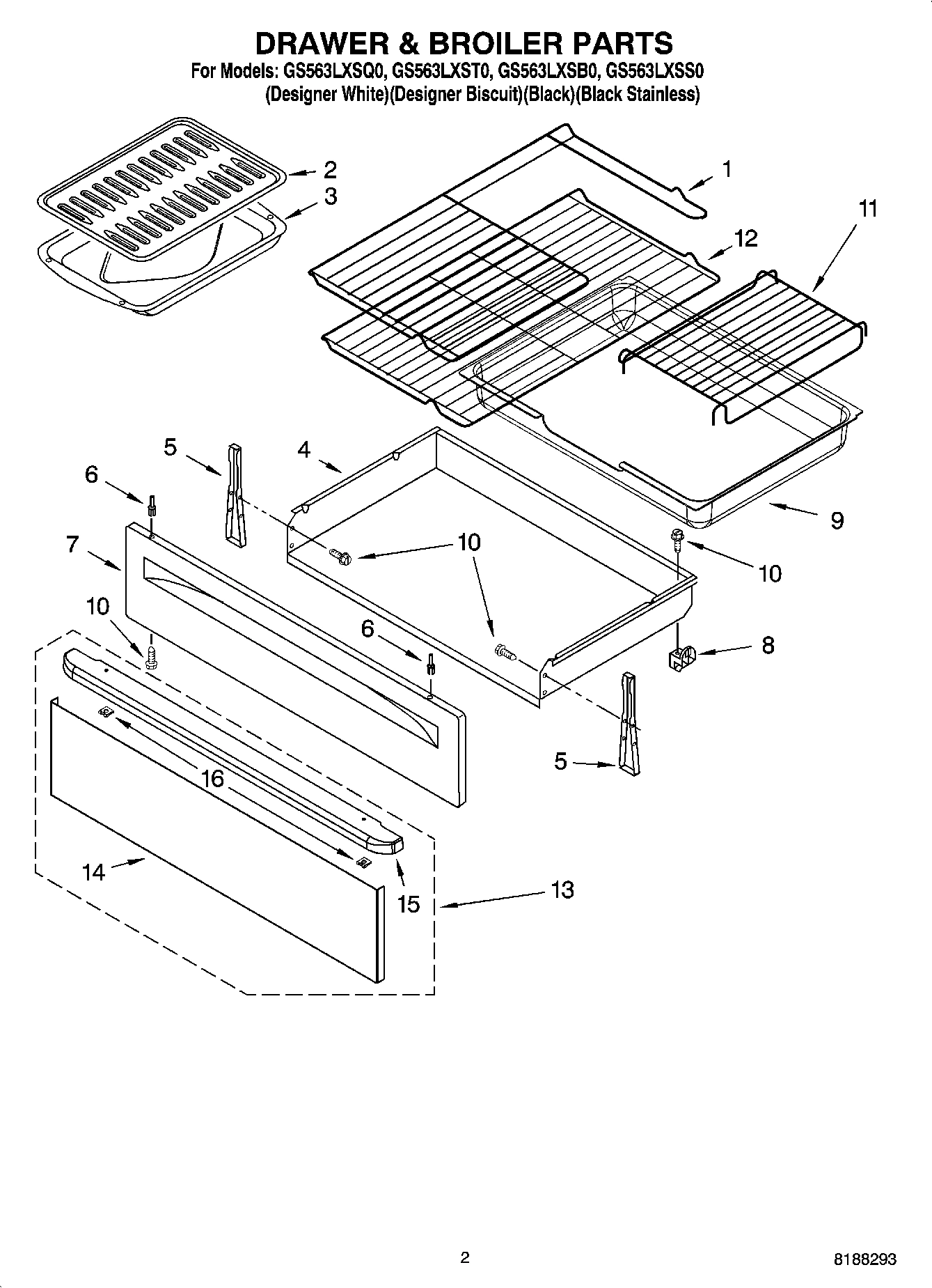 02 - DRAWER & BROILER PARTS