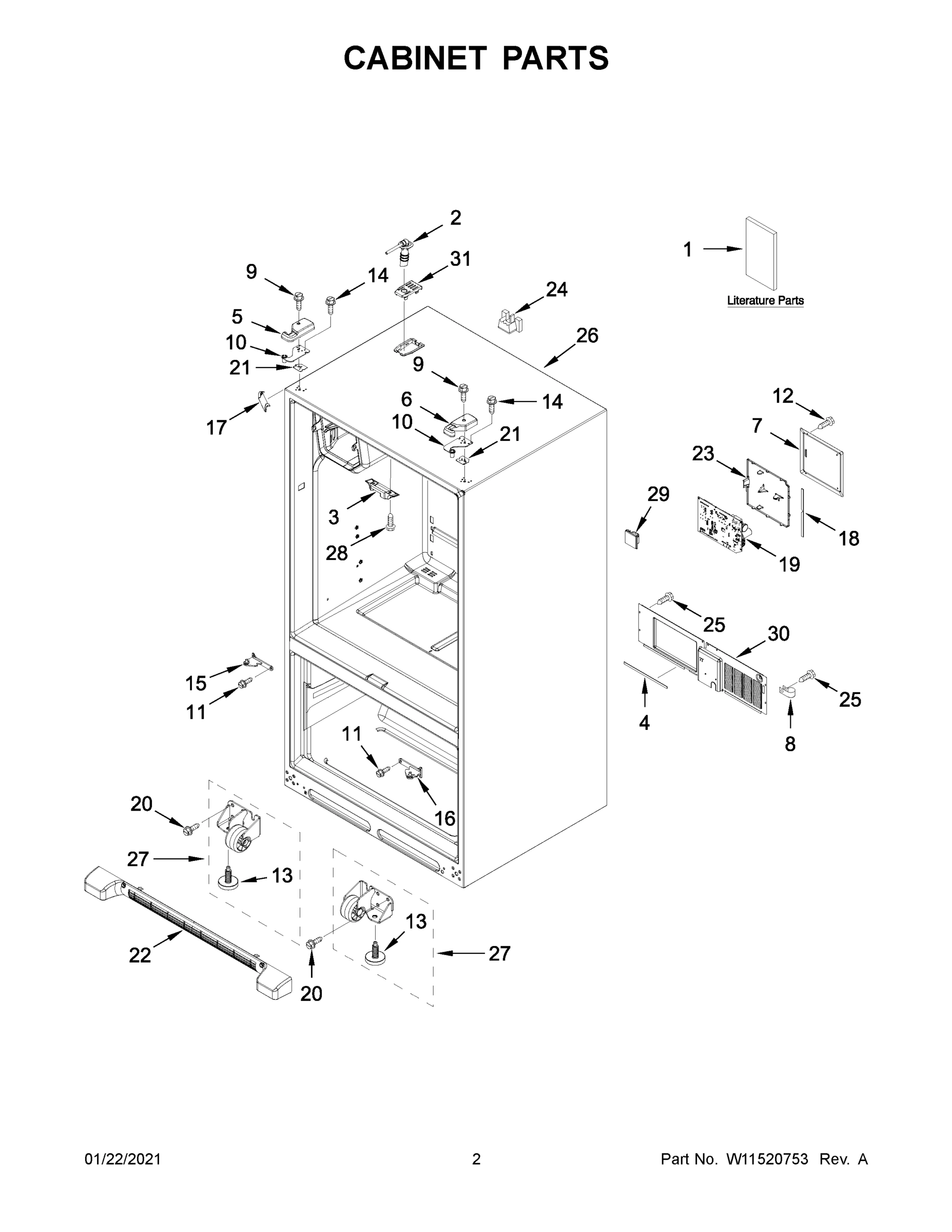 02 - CABINET PARTS