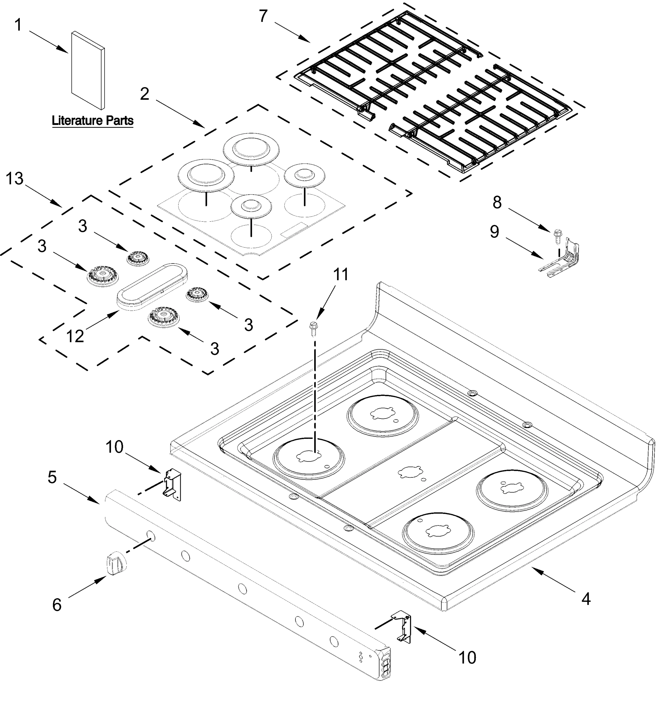 COOKTOP PARTS