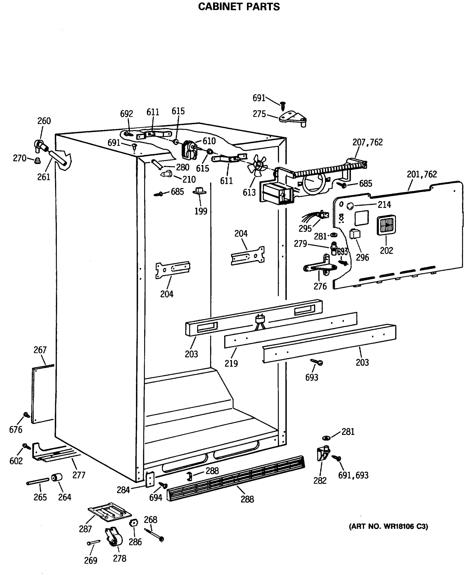 CABINET PARTS