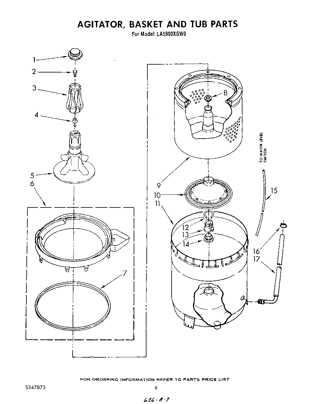 04 - AGITATOR, BASKET AND TUB
