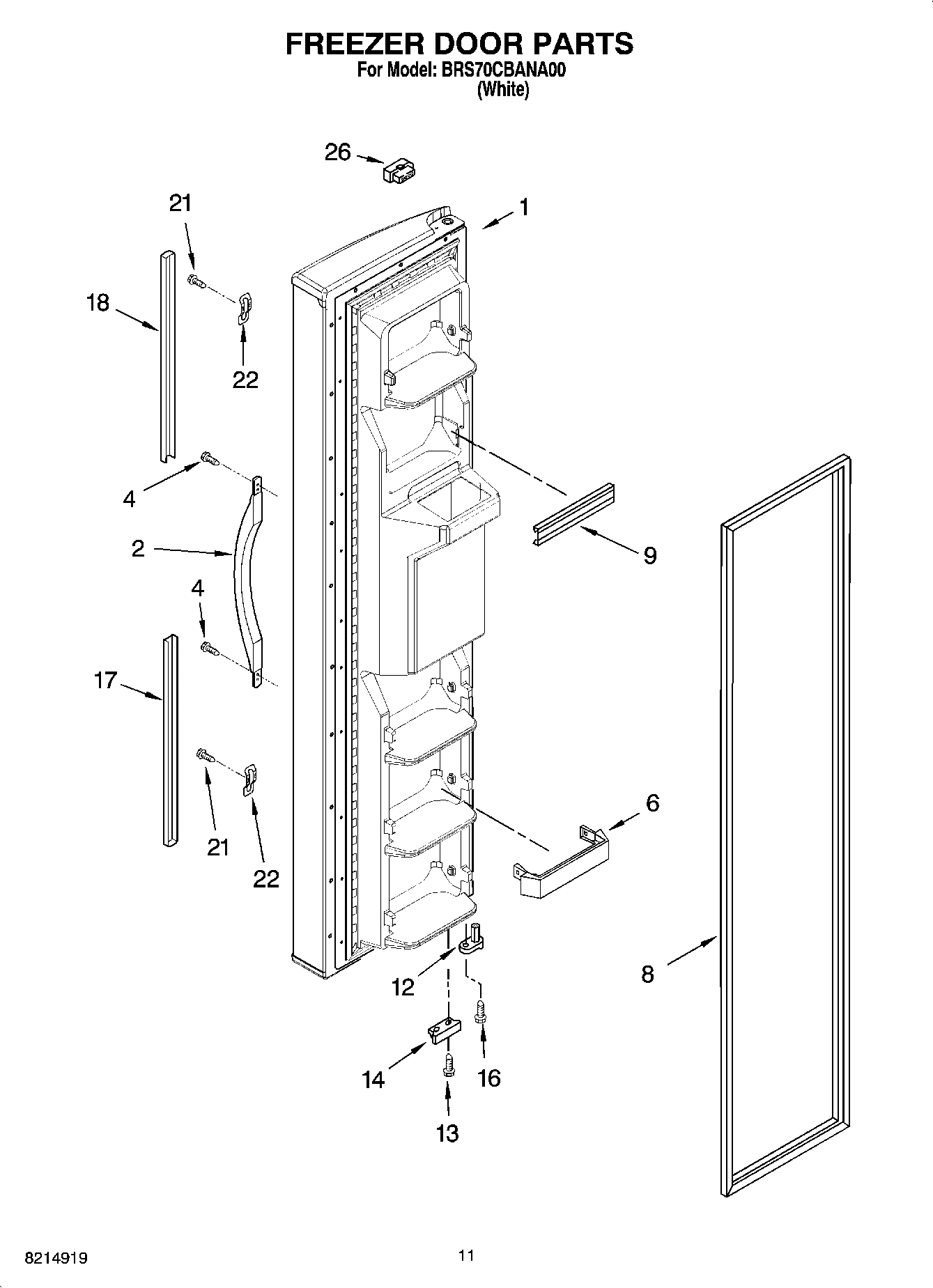 07 - FREEZER DOOR PARTS