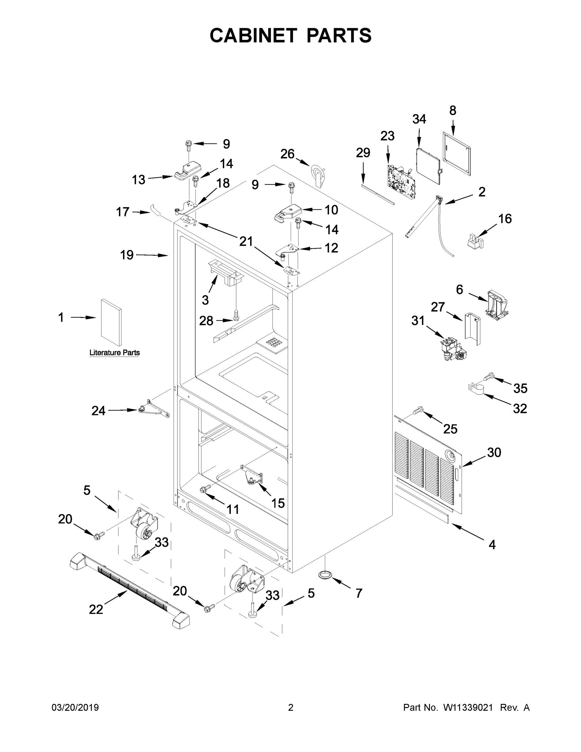02 - CABINET PARTS