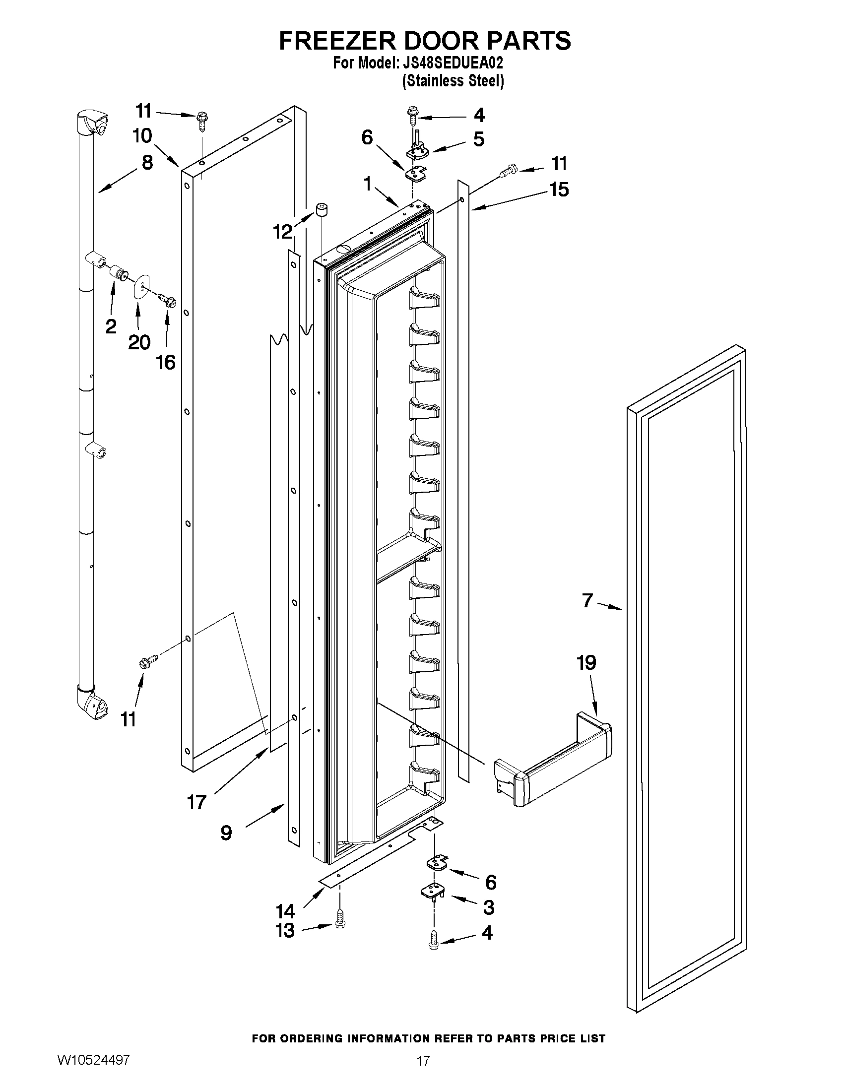 11 - FREEZER DOOR PARTS