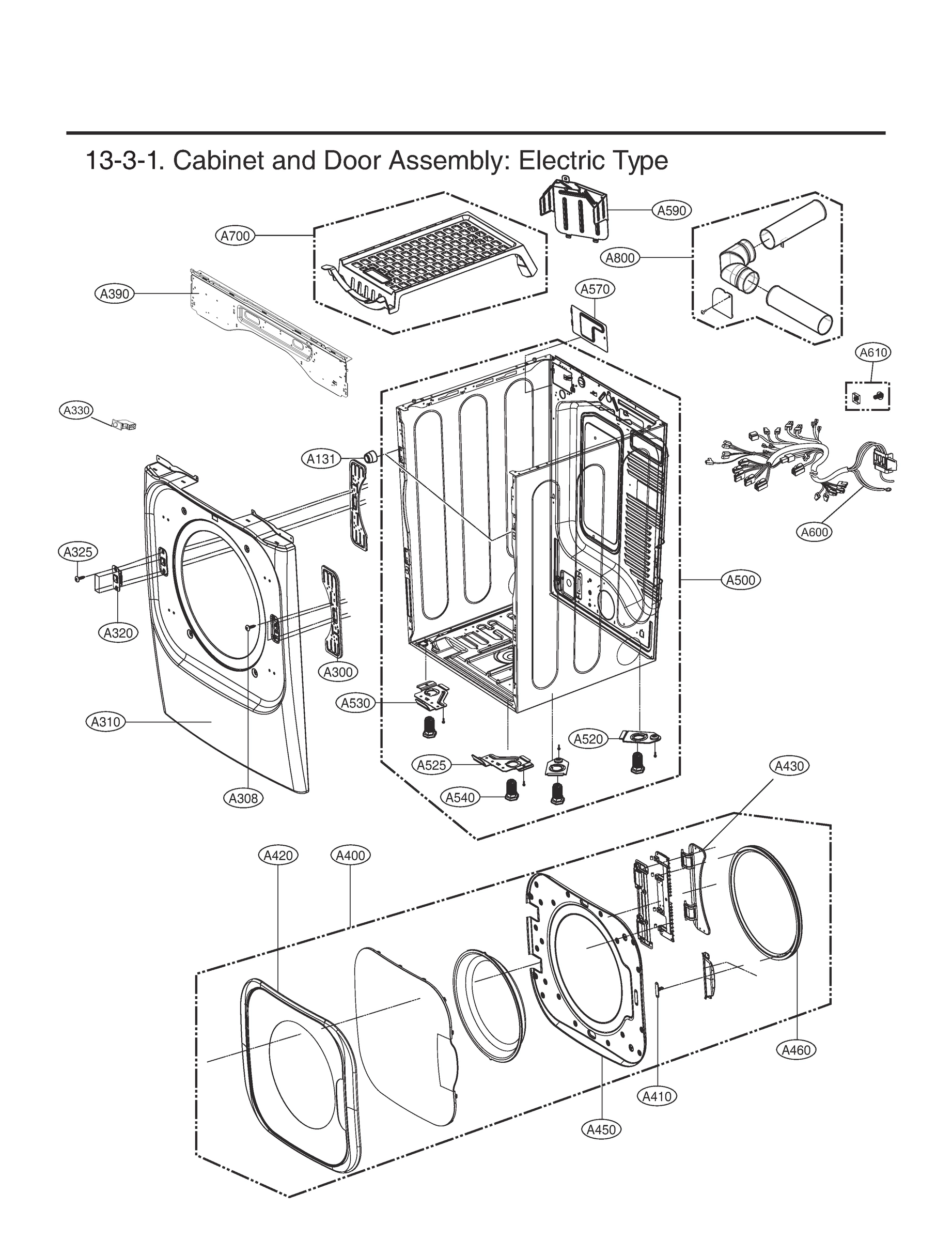 CABINET AND DOOR ASSEMBLY