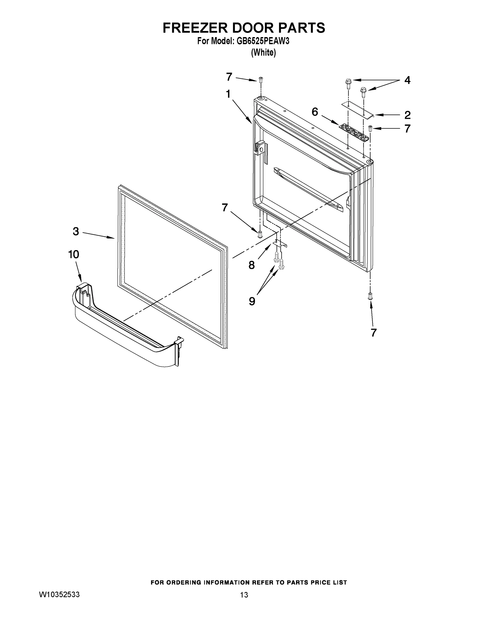 07 - FREEZER DOOR PARTS