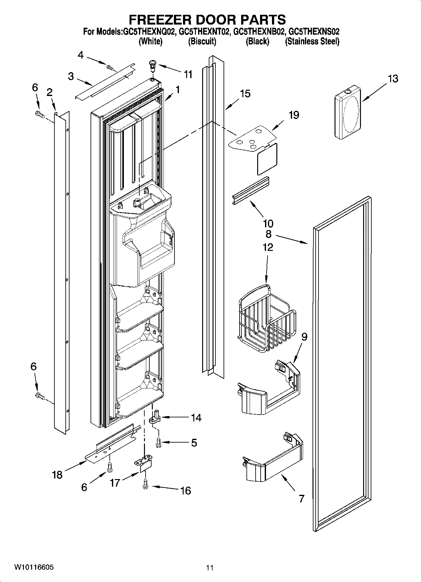 07 - FREEZER DOOR PARTS