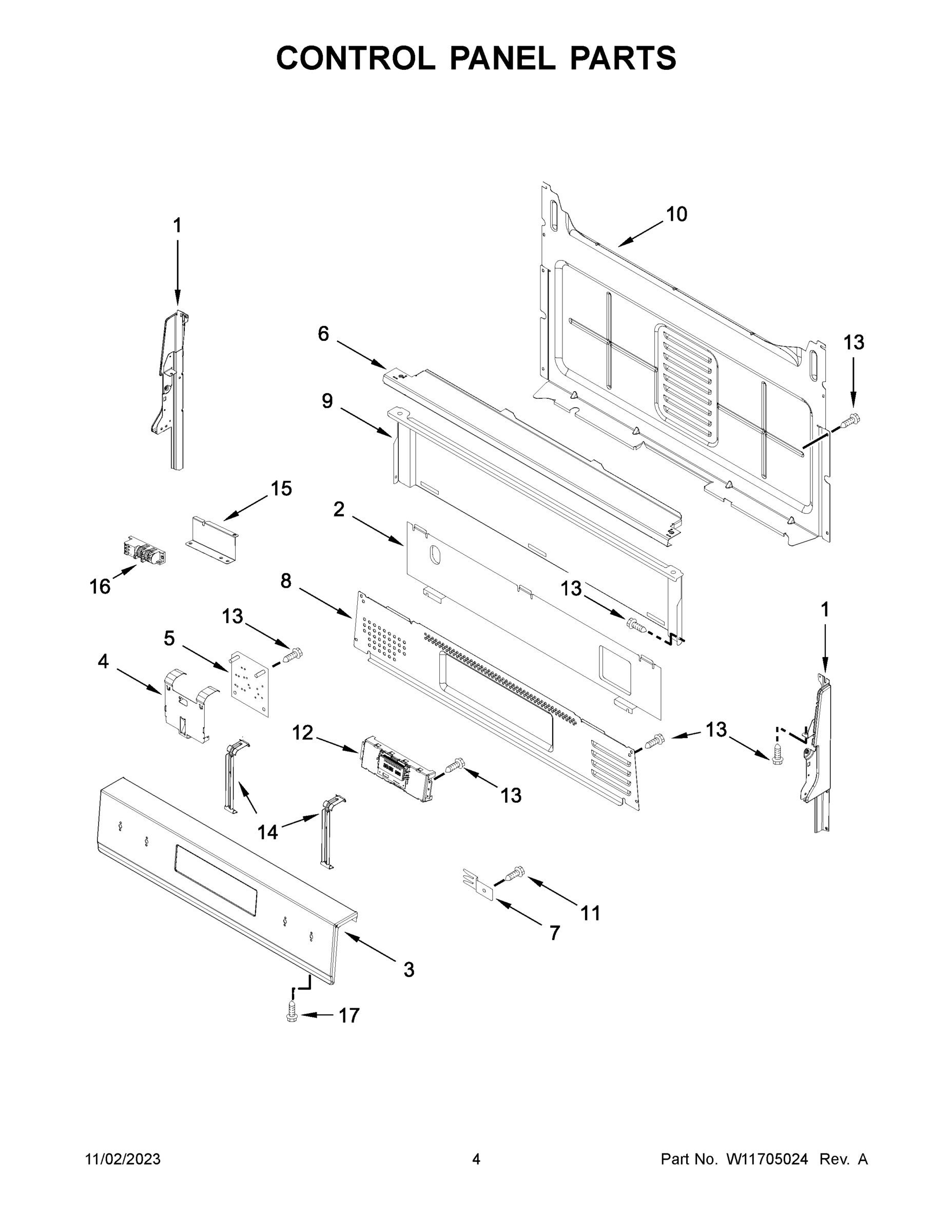 03 - CONTROL PANEL PARTS