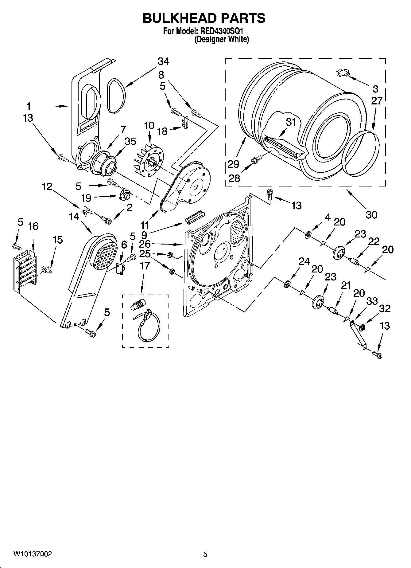 03 - BULKHEAD PARTS, OPTIONAL PARTS (NOT INCLUDED)