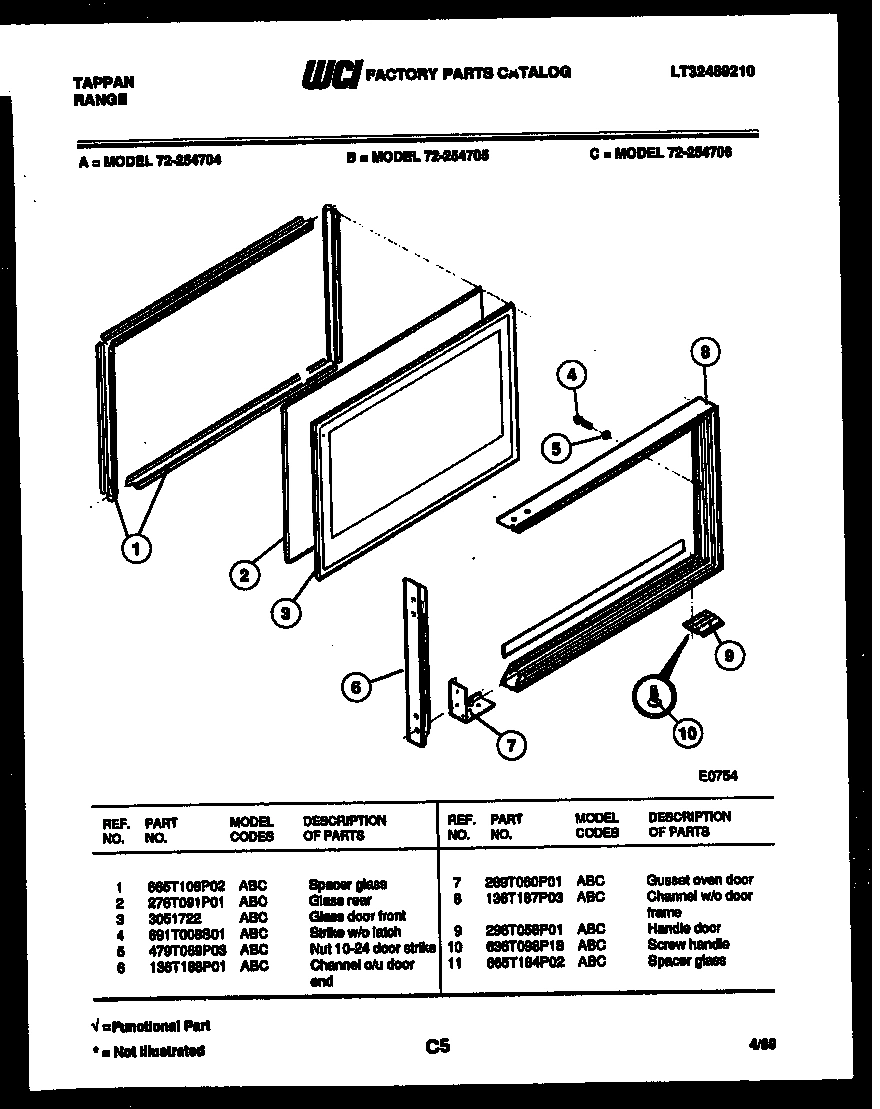 07 - UPPER OVEN DOOR PARTS