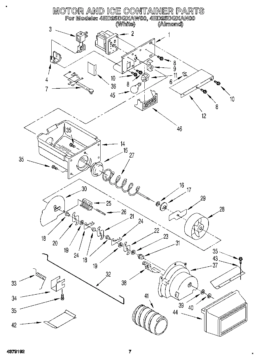 05 - MOTOR AND ICE CONTAINER