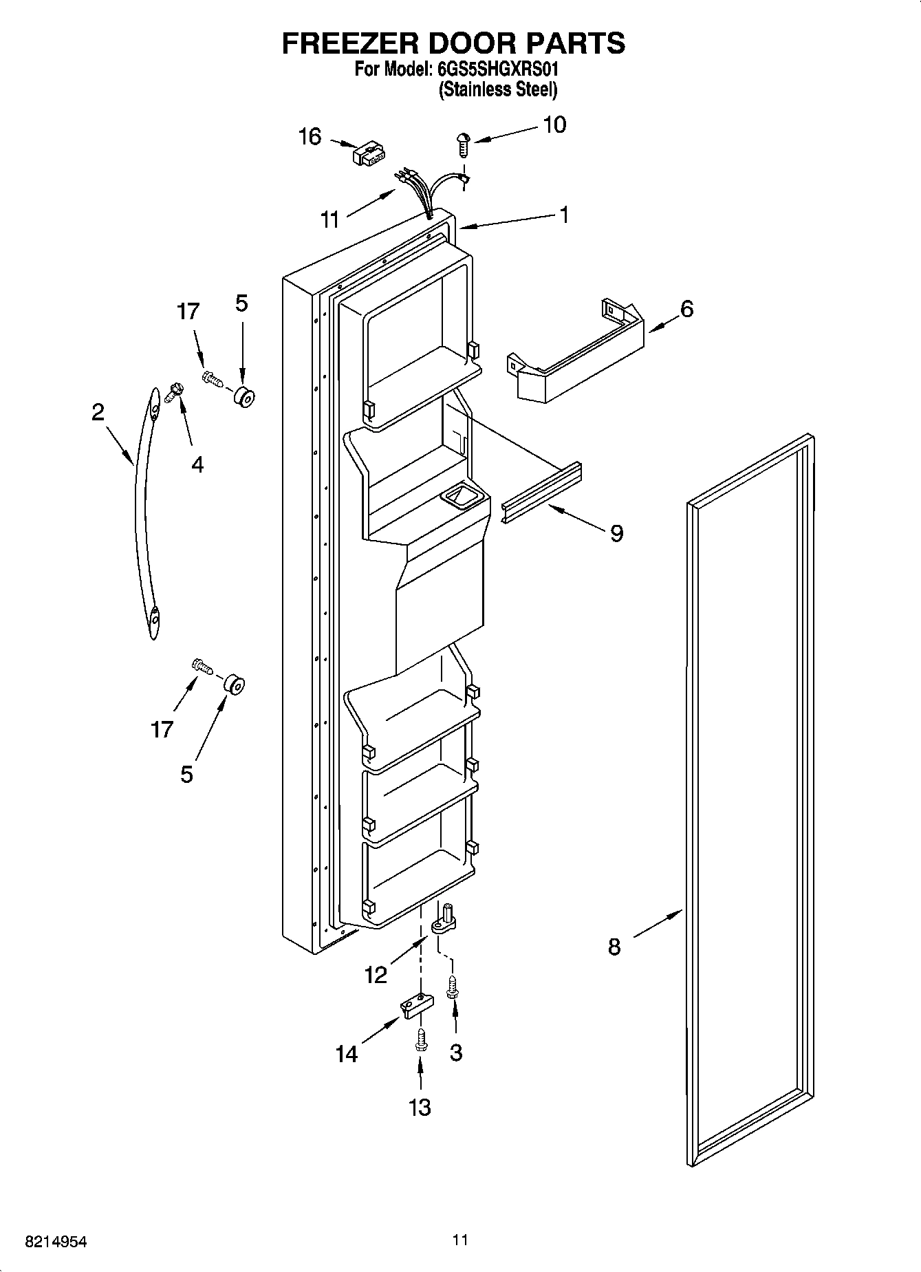 07 - FREEZER DOOR PARTS