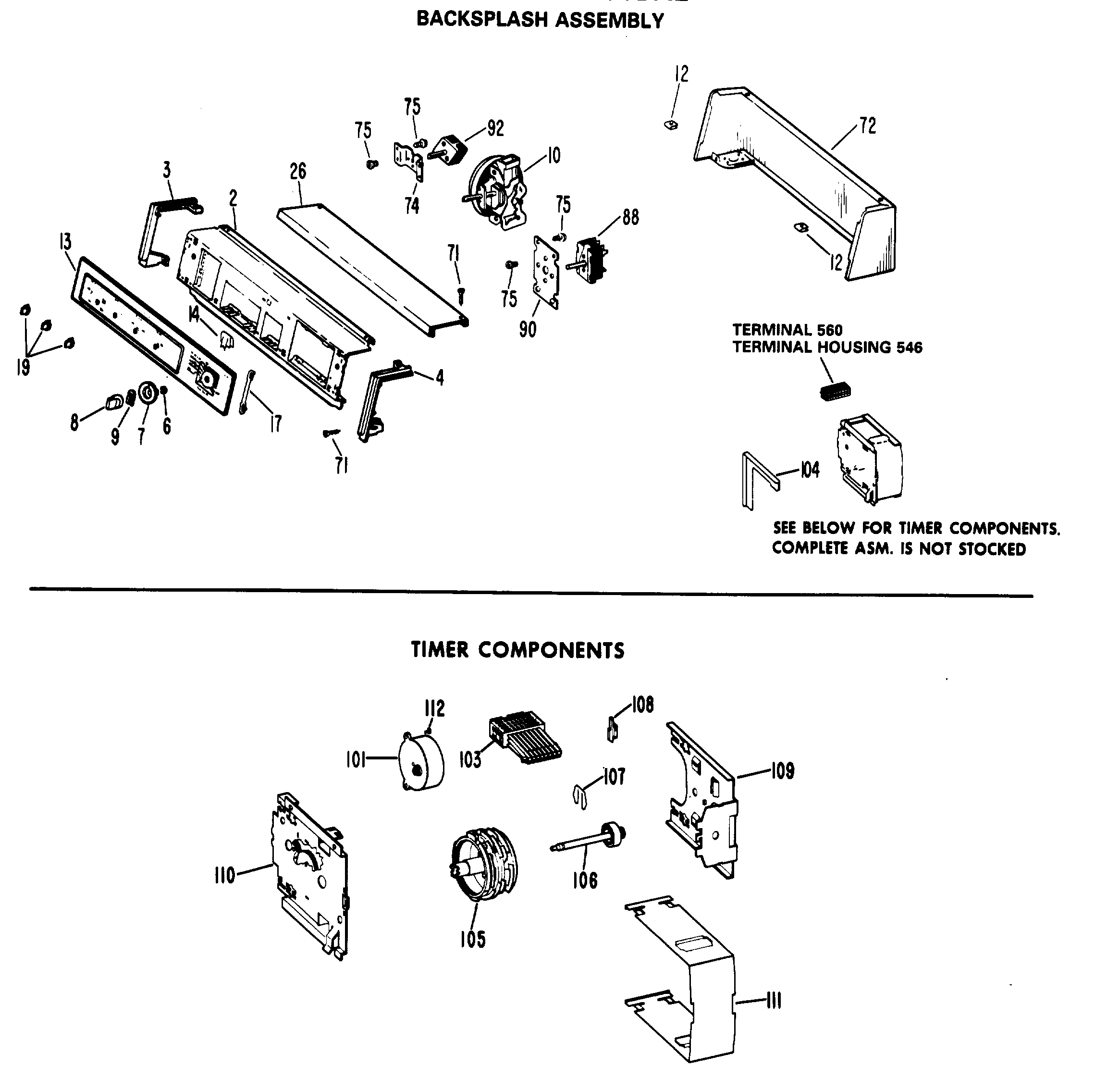 BACKSPLASH ASSEMBLY