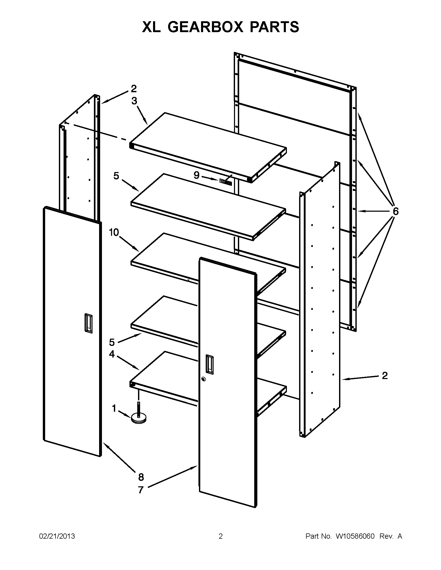 01 - XL GEARBOX PARTS