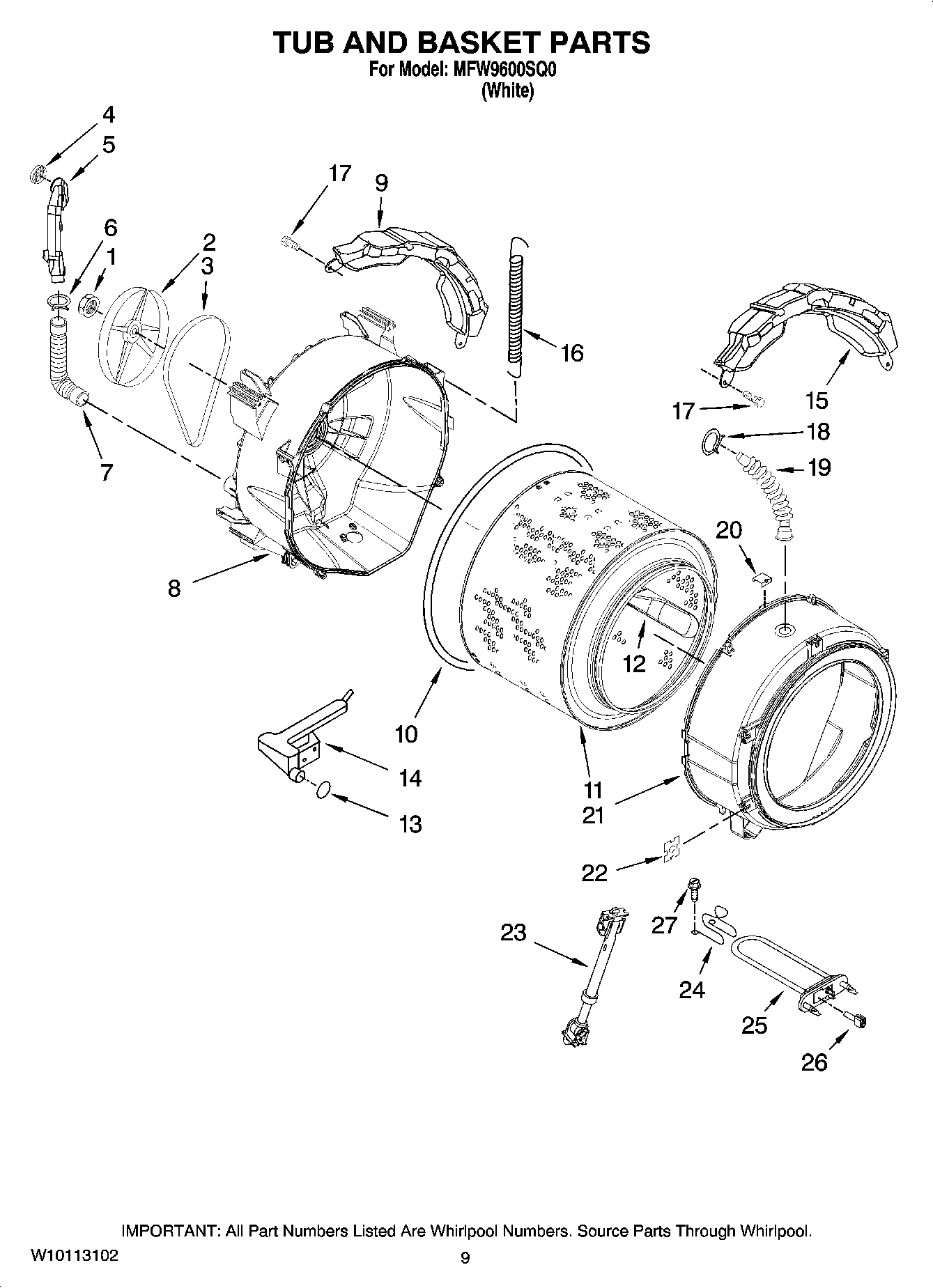 05 - TUB AND BASKET PARTS