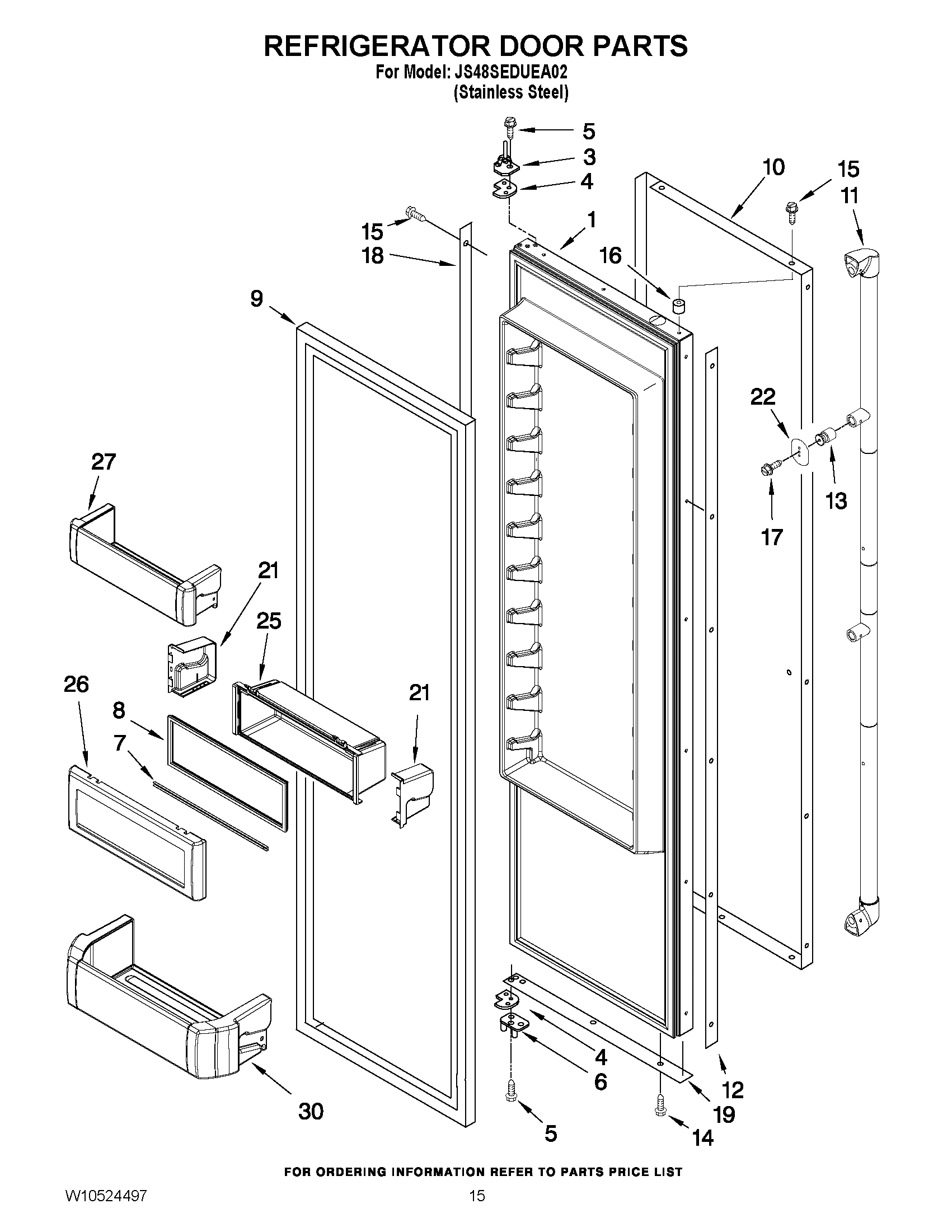 10 - REFRIGERATOR DOOR PARTS