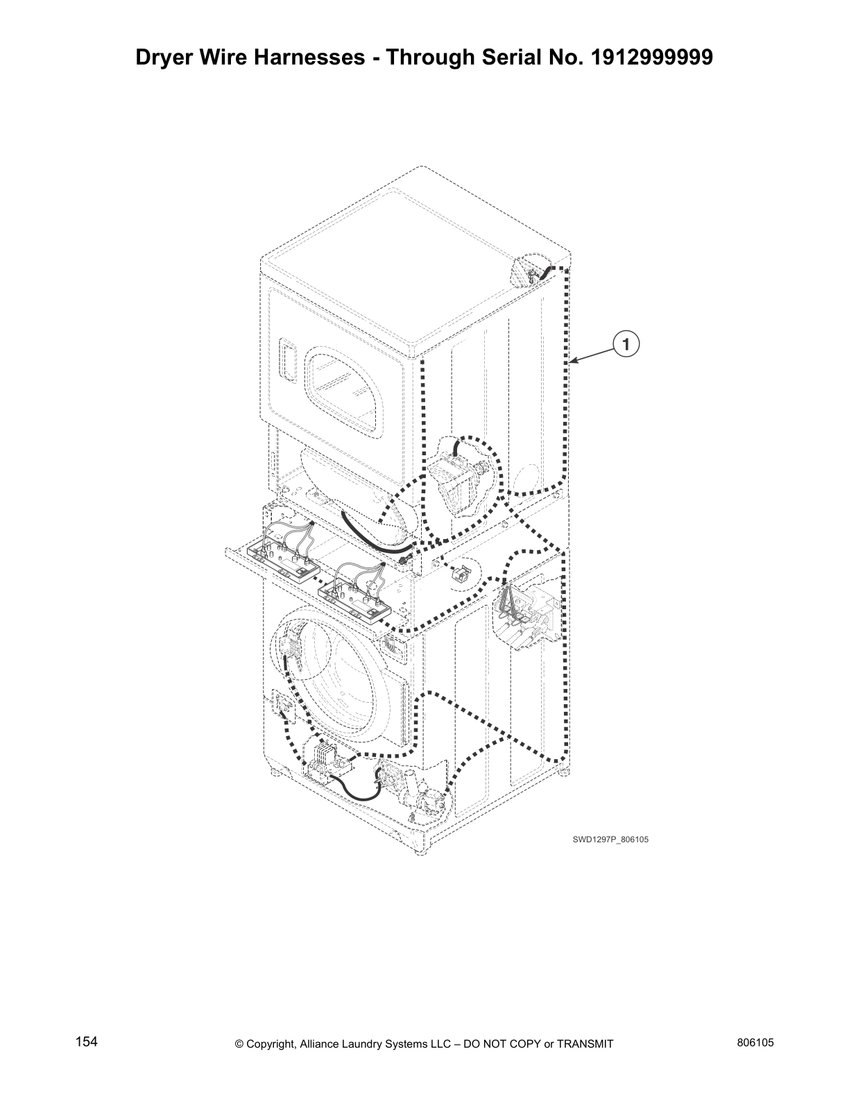 Dryer Wire Harnesses - Through Serial No. 1912999999