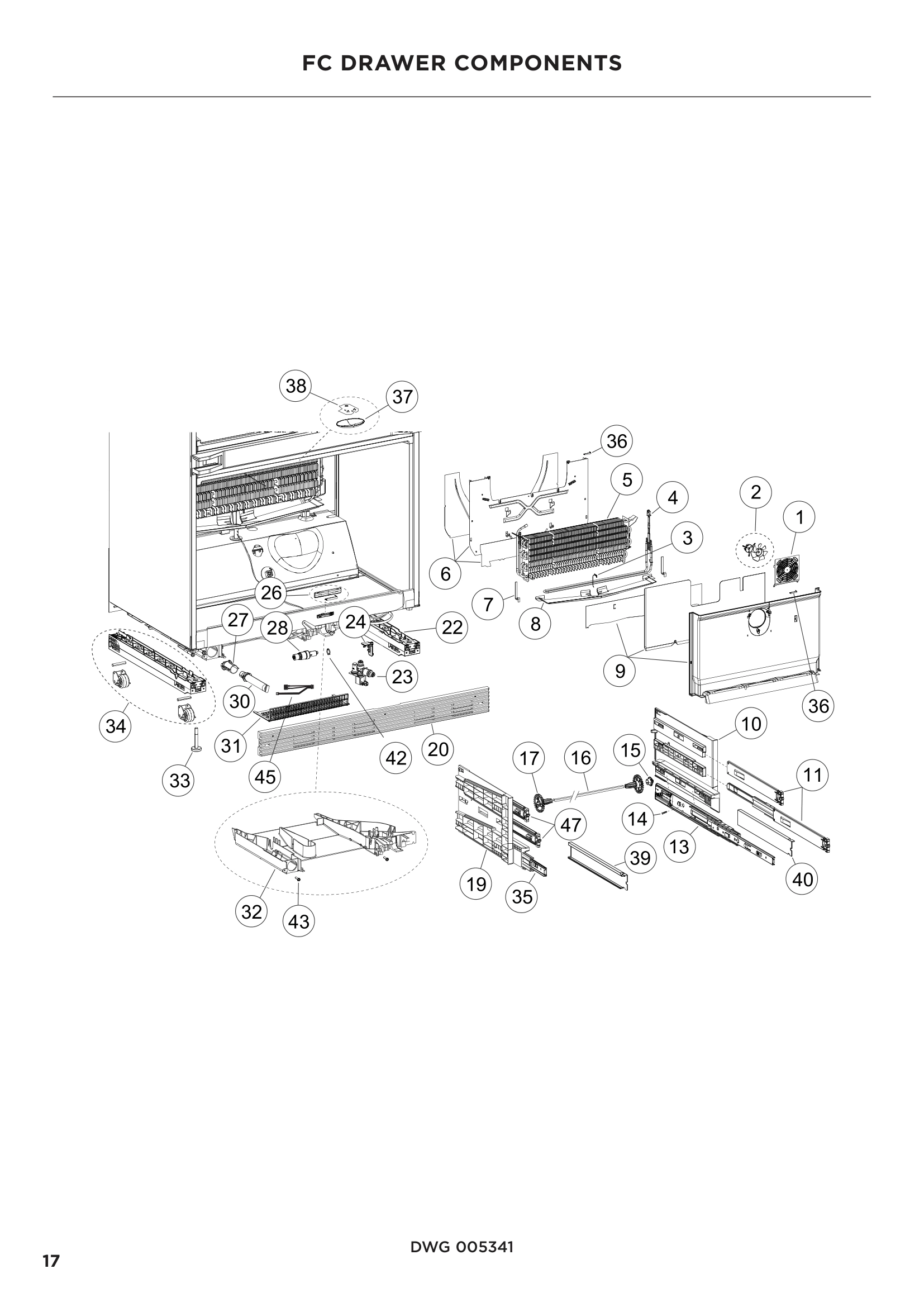 FC DRAWER COMPONENTS
