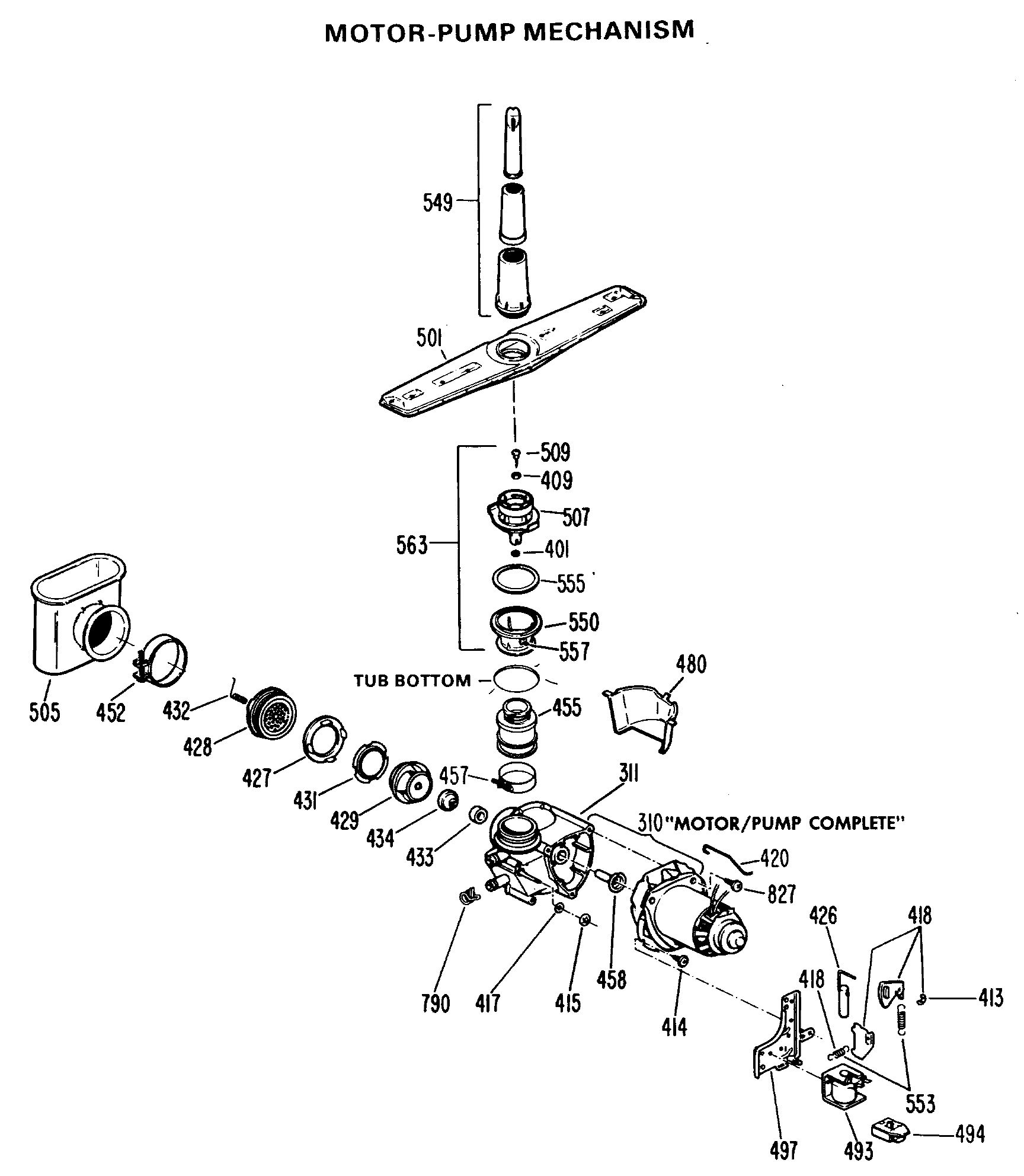 MOTOR-PUMP MECHANISM