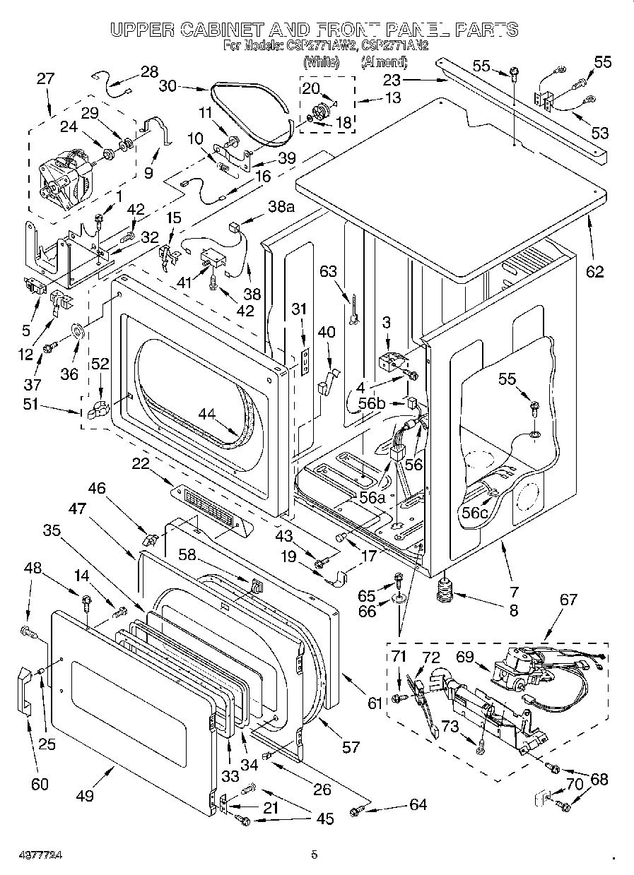 04 - UPPER CABINET AND FRONT PANEL