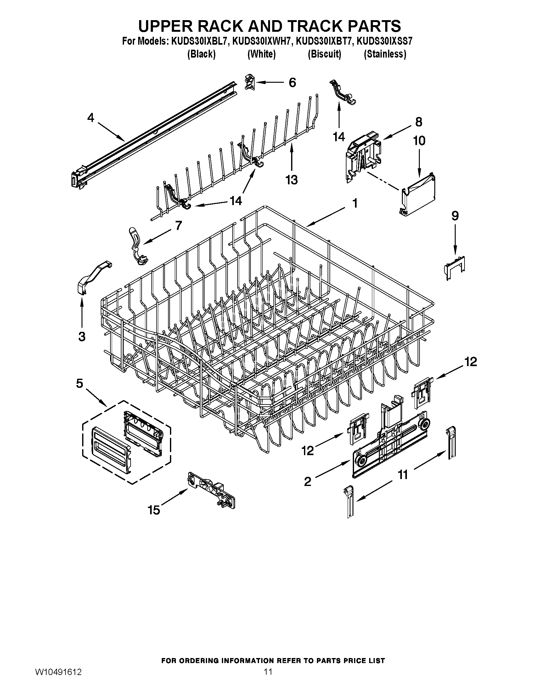 09 - UPPER RACK AND TRACK PARTS
