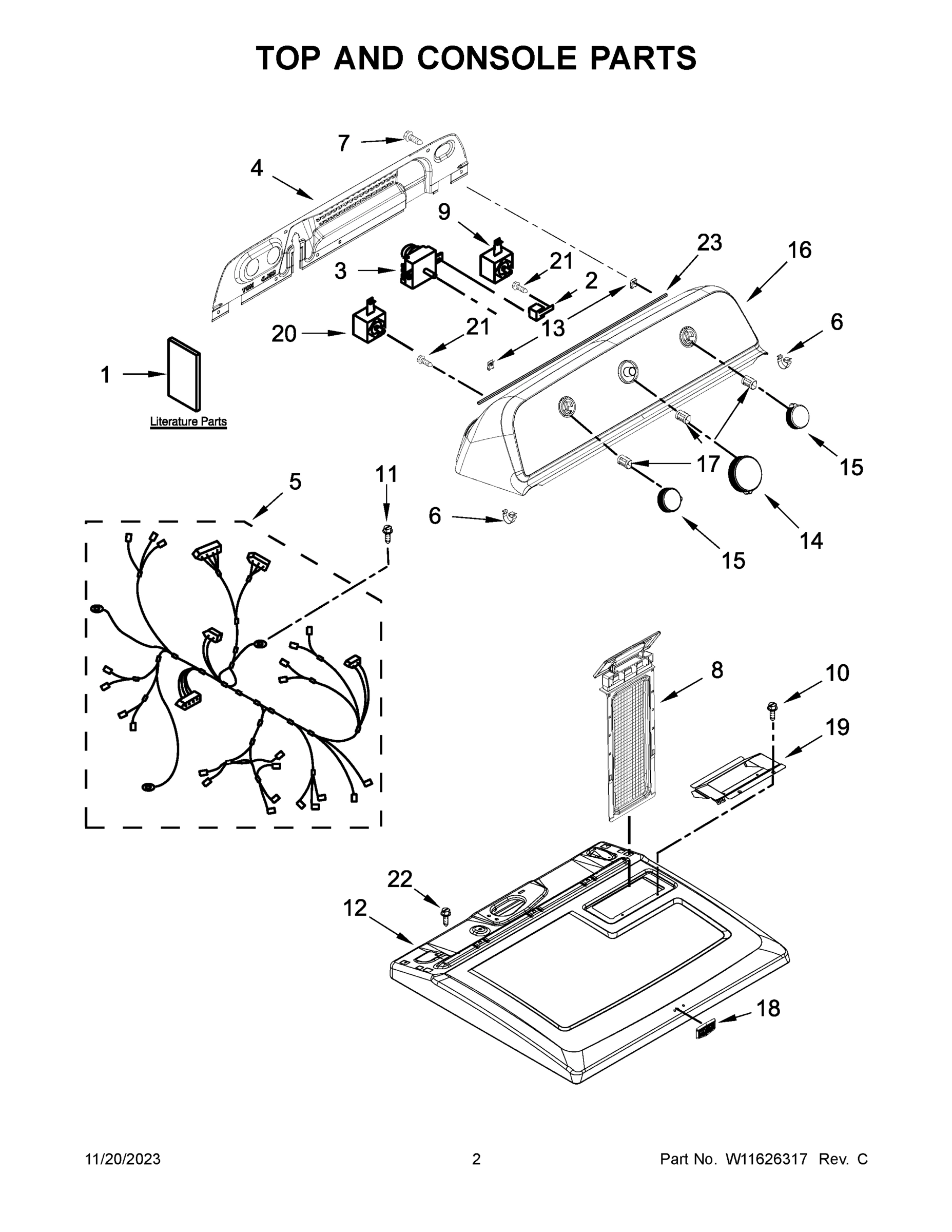 02 - TOP AND CONSOLE PARTS