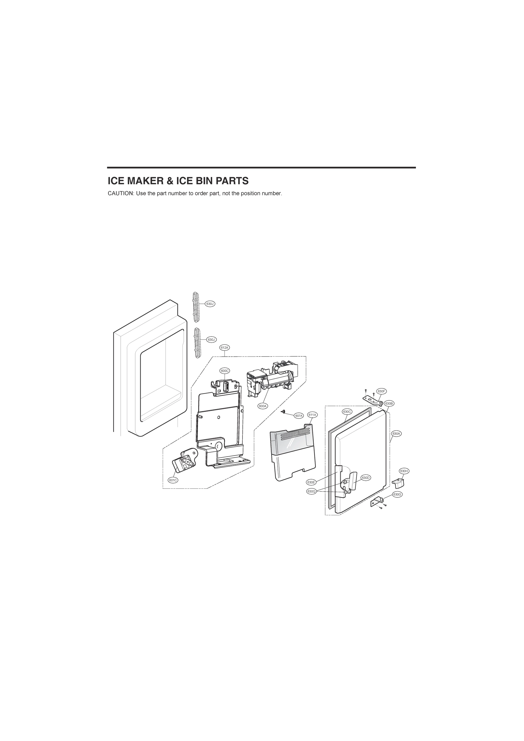 ICE MAKER & ICE BIN PARTS