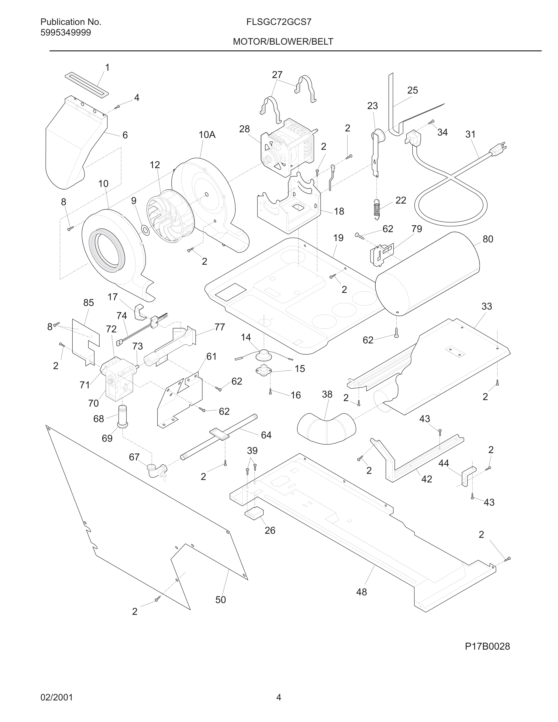 05 - MOTOR/BLOWER/BELT