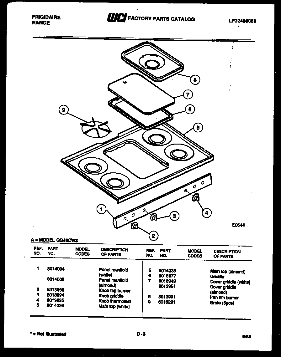 03 - COOKTOP PARTS