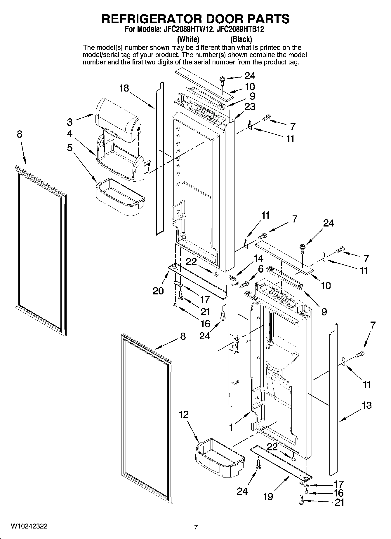 04 - REFRIGERATOR DOOR PARTS