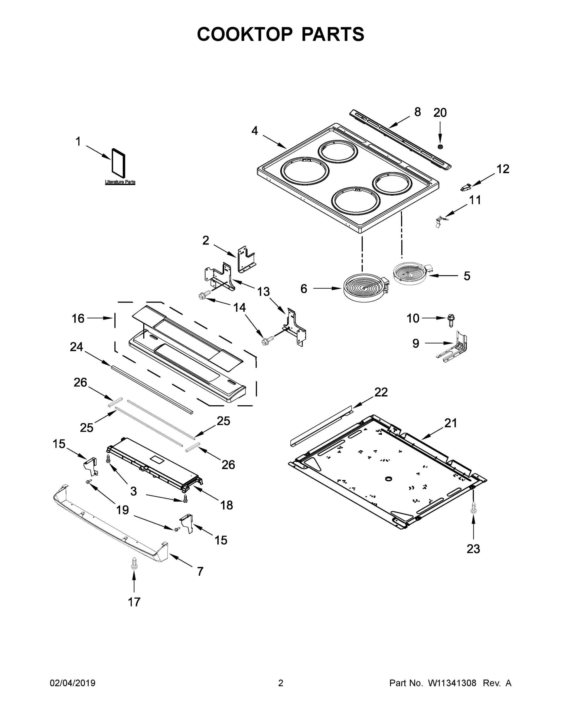 02 - COOKTOP PARTS