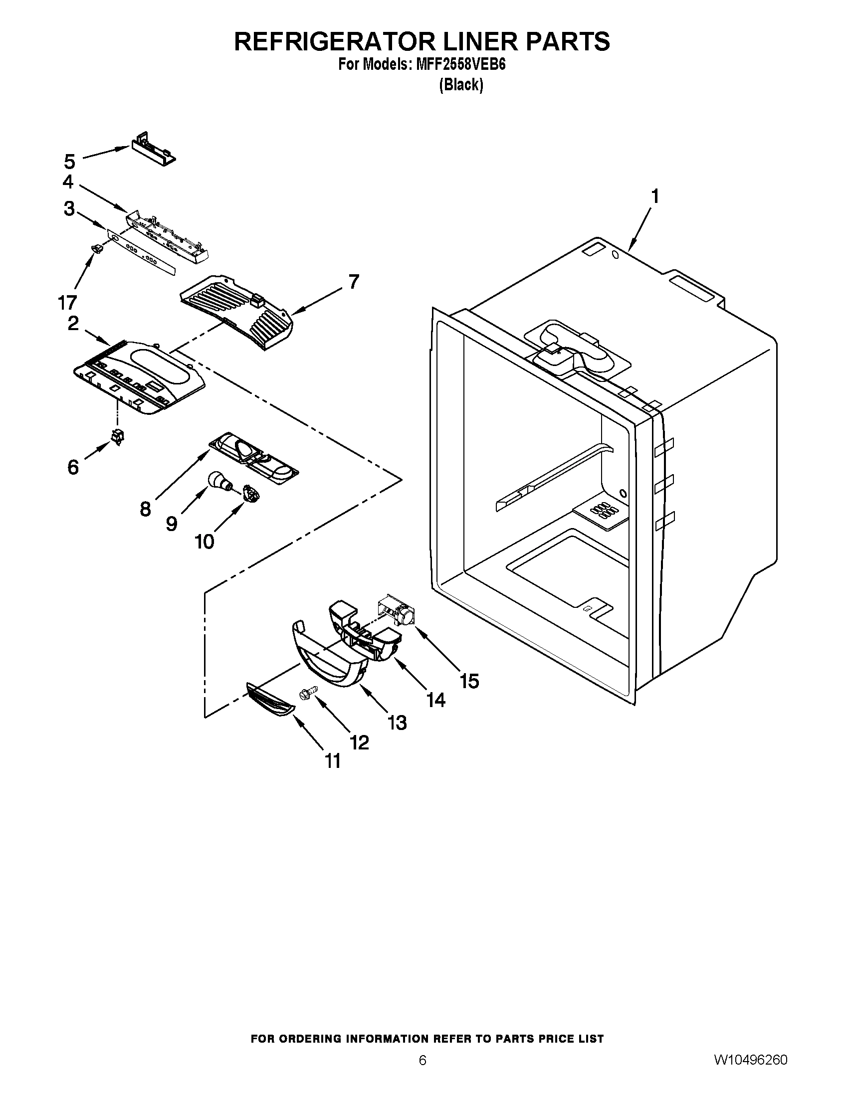 04 - REFRIGERATOR LINER PARTS
