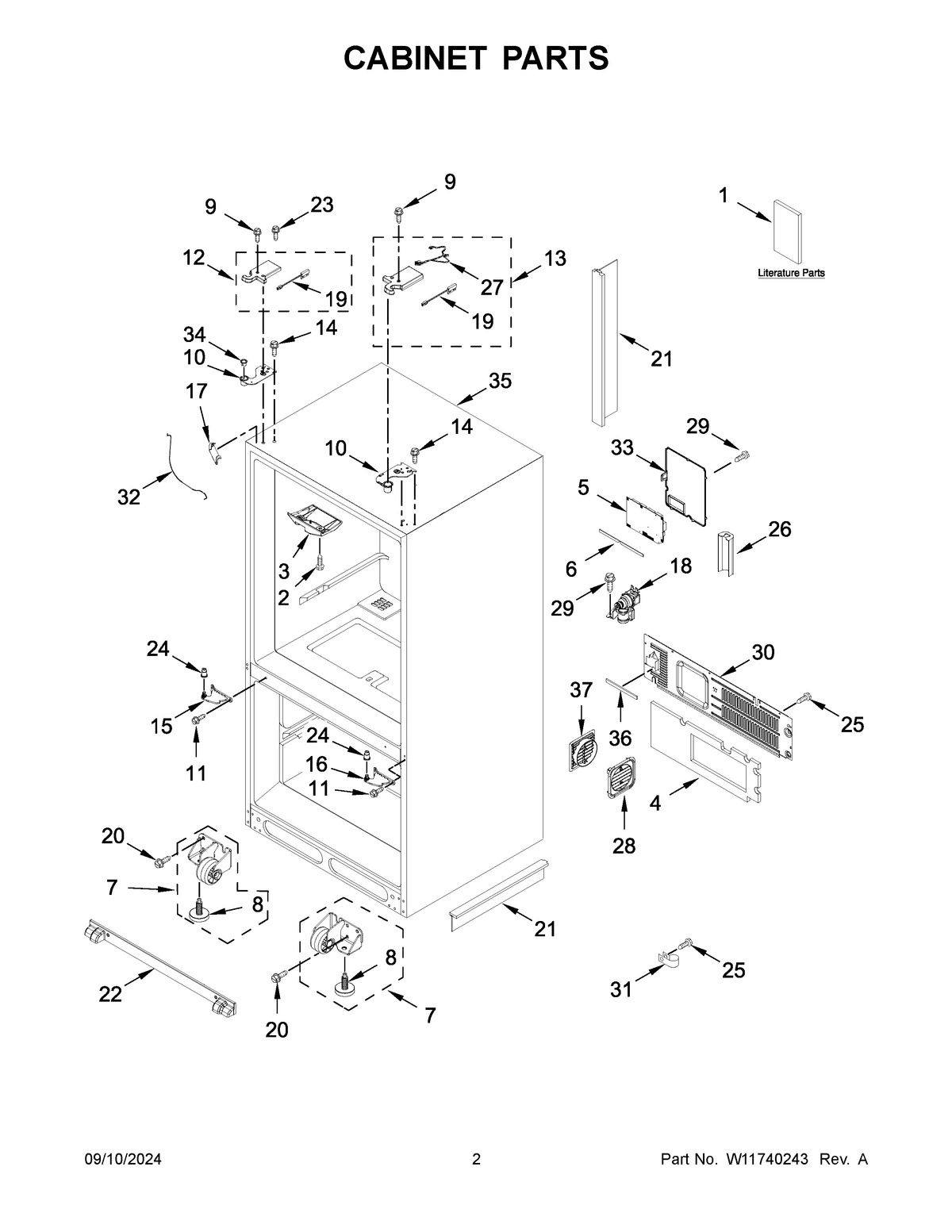 02 - CABINET PARTS