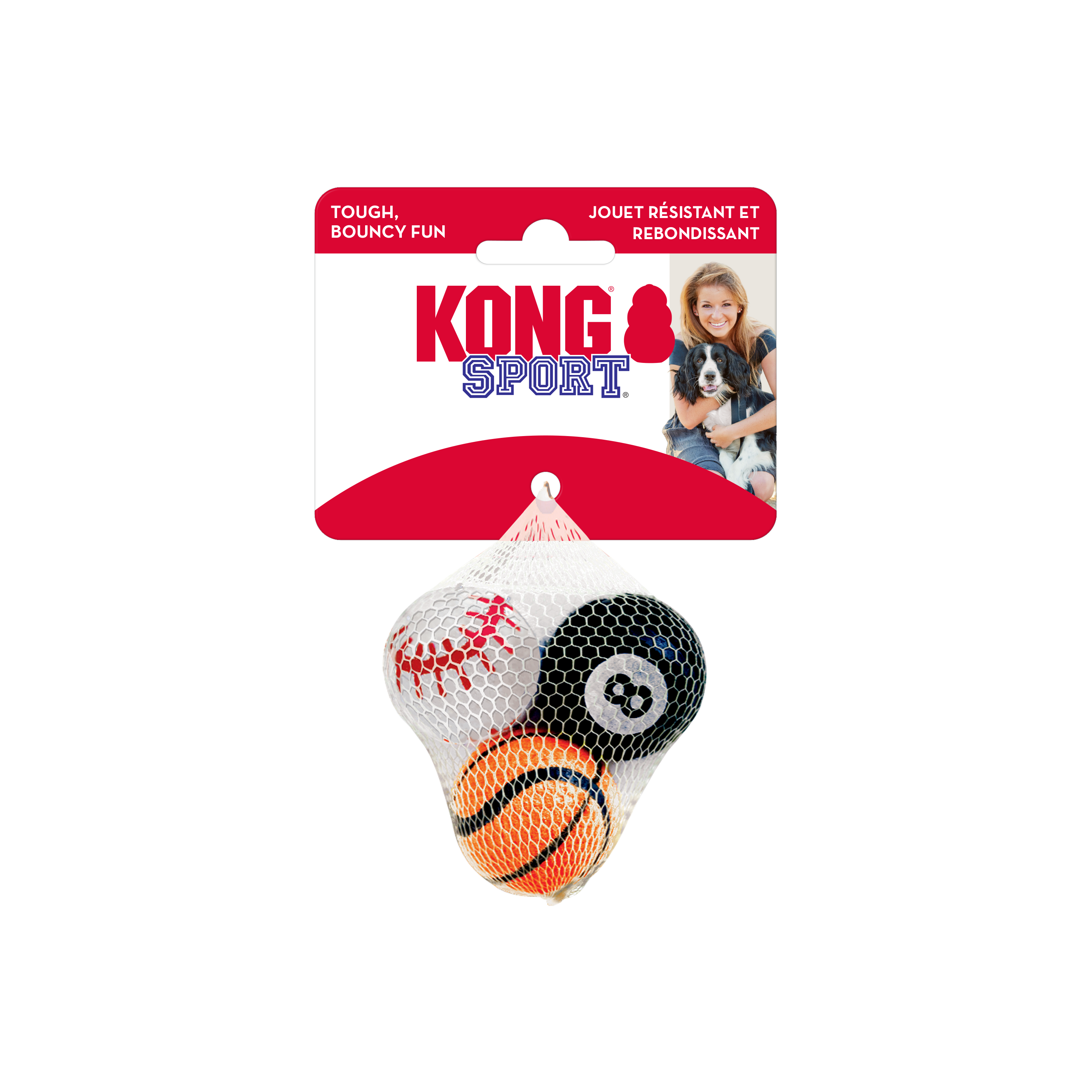 Bolas de desporto 3 unidades em embalagem individual Imagem do produto