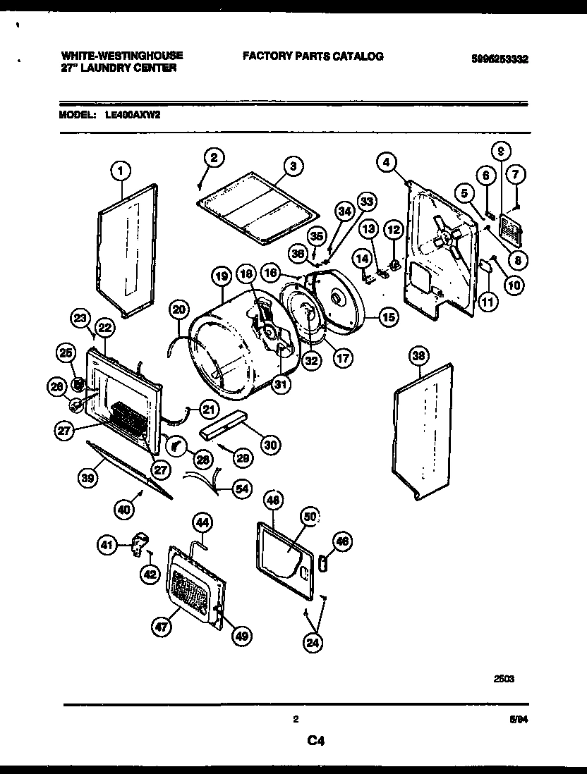 02 - CABINET AND COMPONENT PARTS