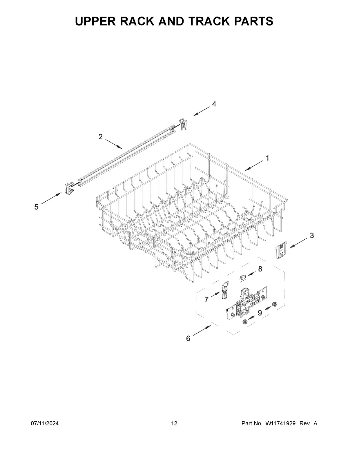 07 - UPPER RACK AND TRACK PARTS