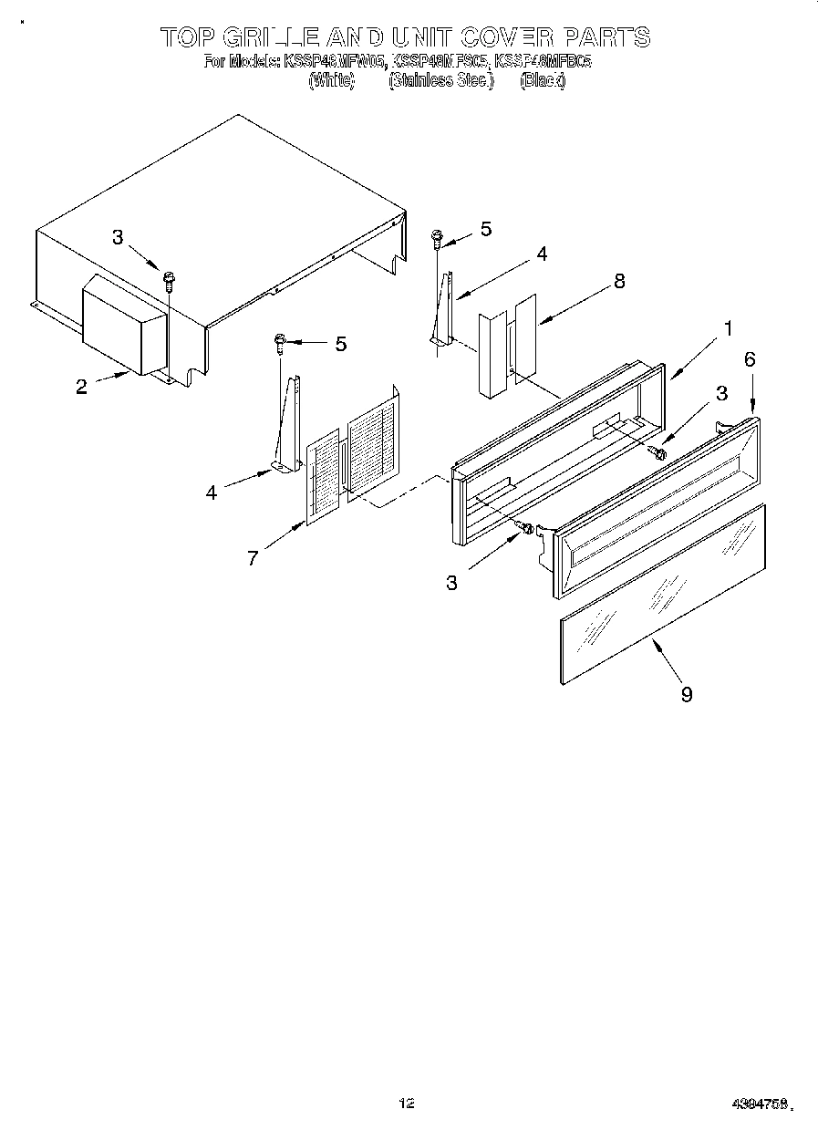 09 - TOP GRILLE AND UNIT COVER