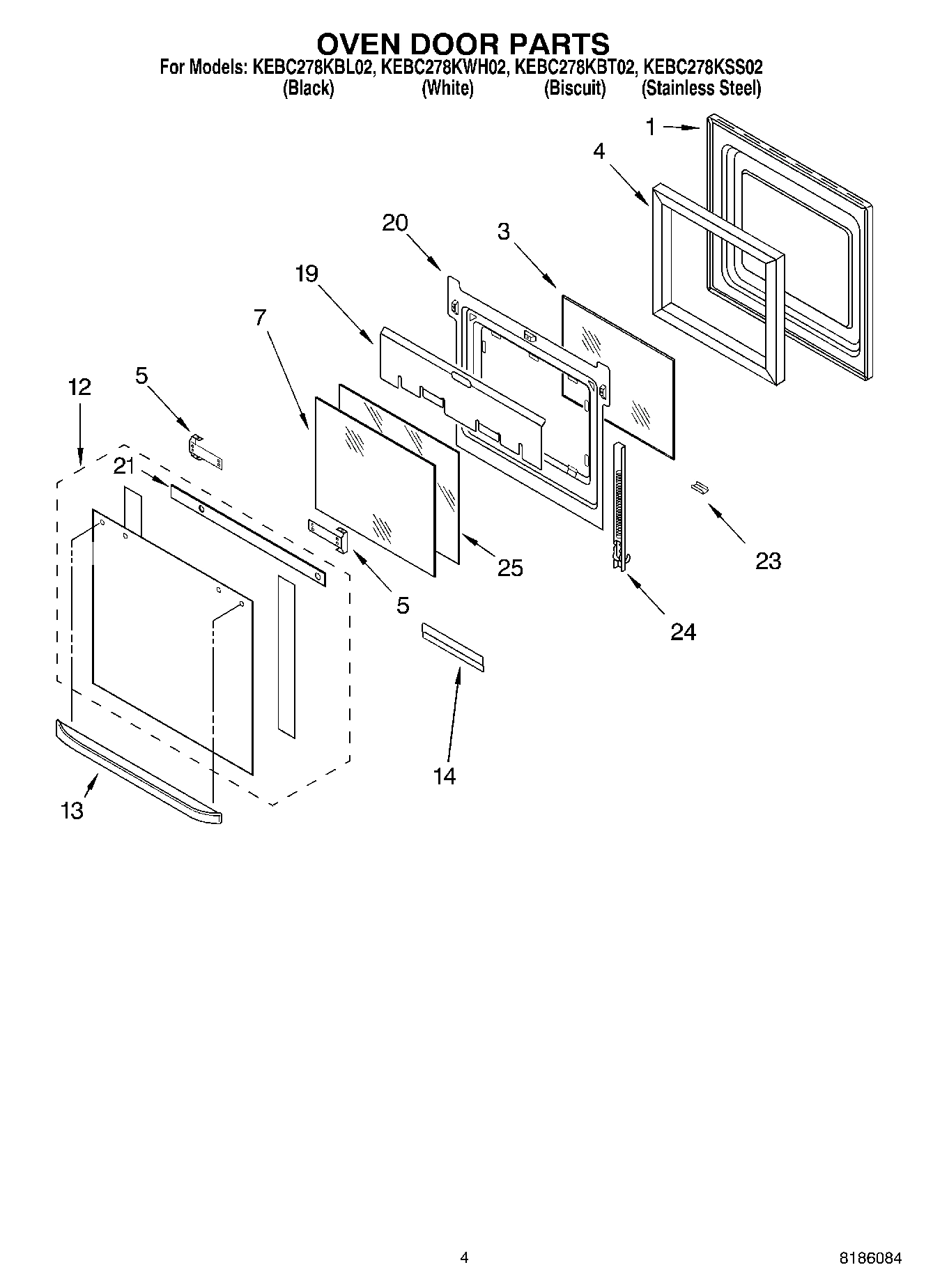 03 - OVEN DOOR PARTS