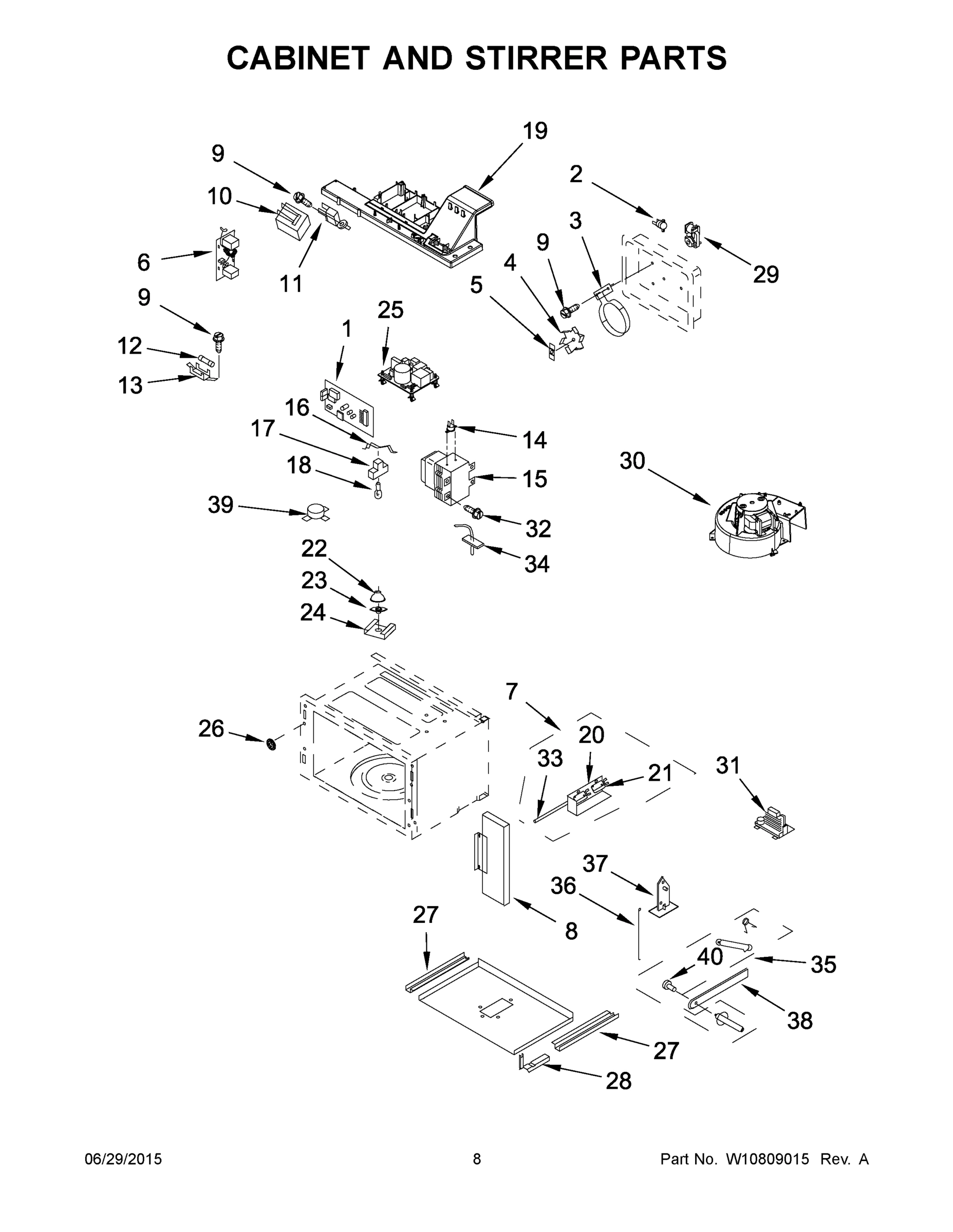 05 - CABINET AND STIRRER PARTS