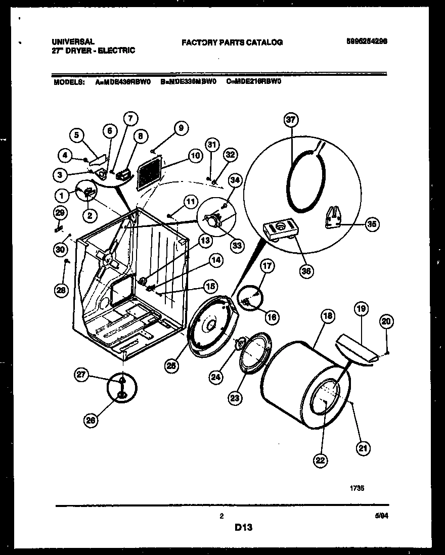 02 - CABINET AND COMPONENT PARTS