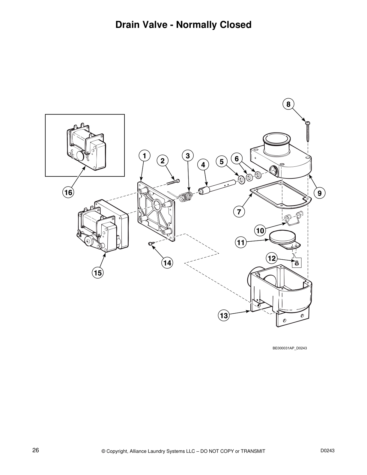 Drain Valve - Normally Closed