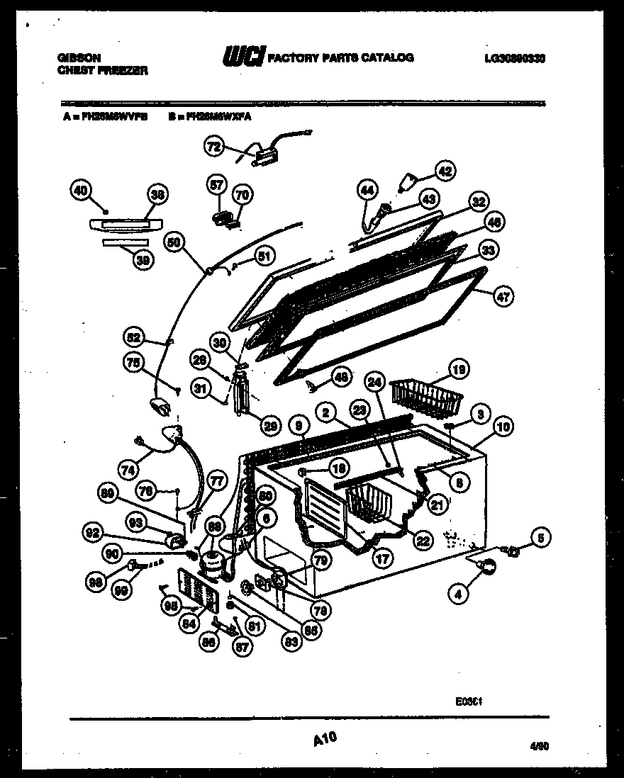 02 - CHEST FREEZER PARTS