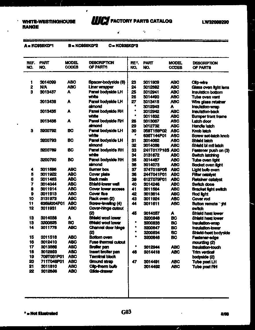 09 - LOWER DOOR PARTS