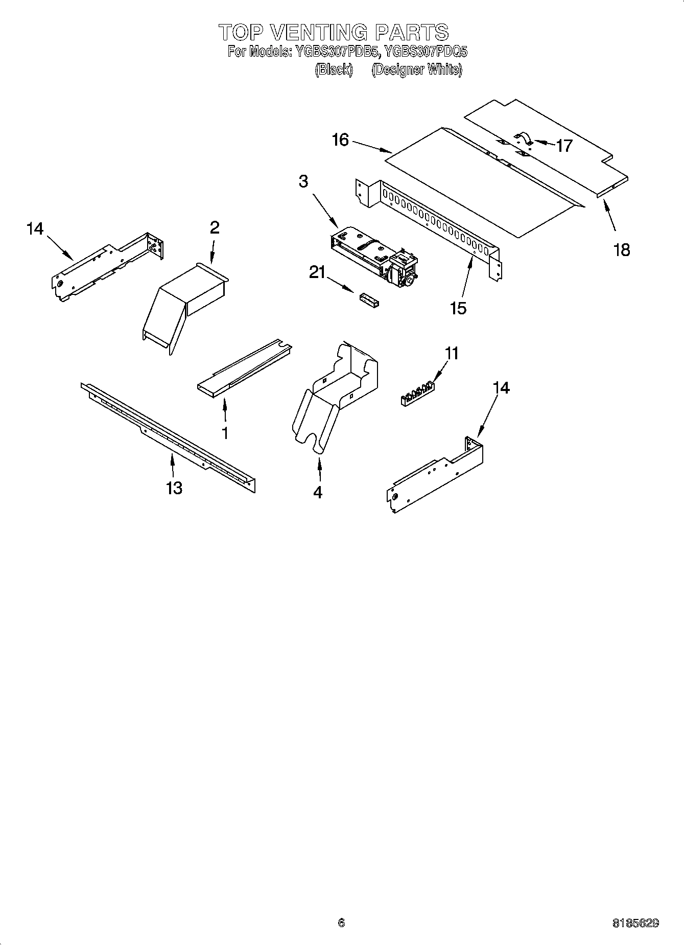 05 - TOP VENTING PARTS, MISCELLANEOUS PARTS