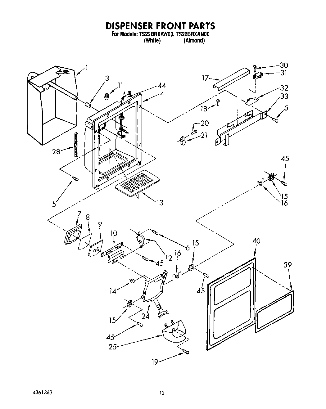 09 - DISPENSER FRONT
