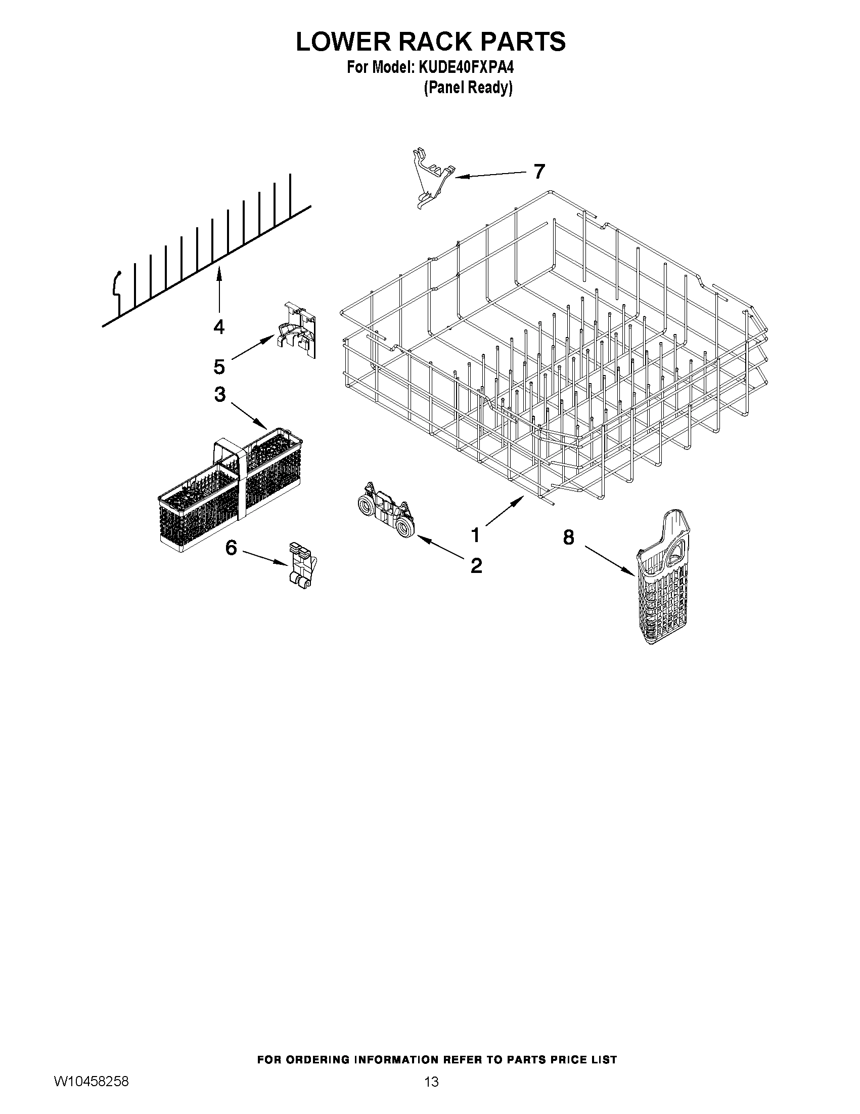 10 - LOWER RACK PARTS