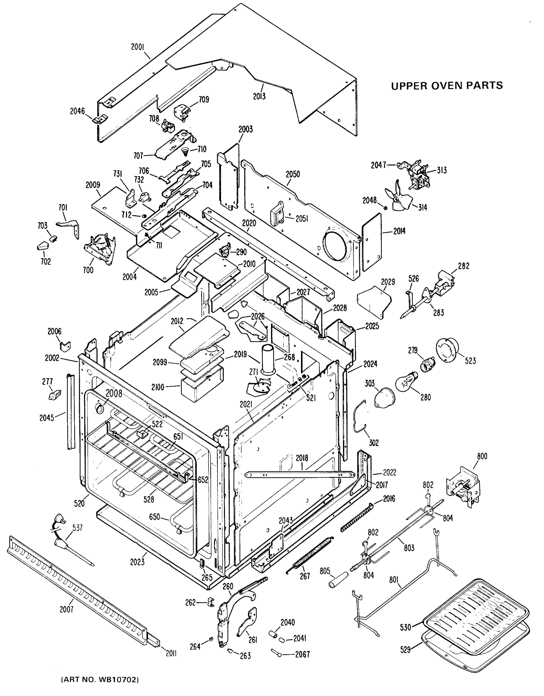UPPER OVEN PARTS