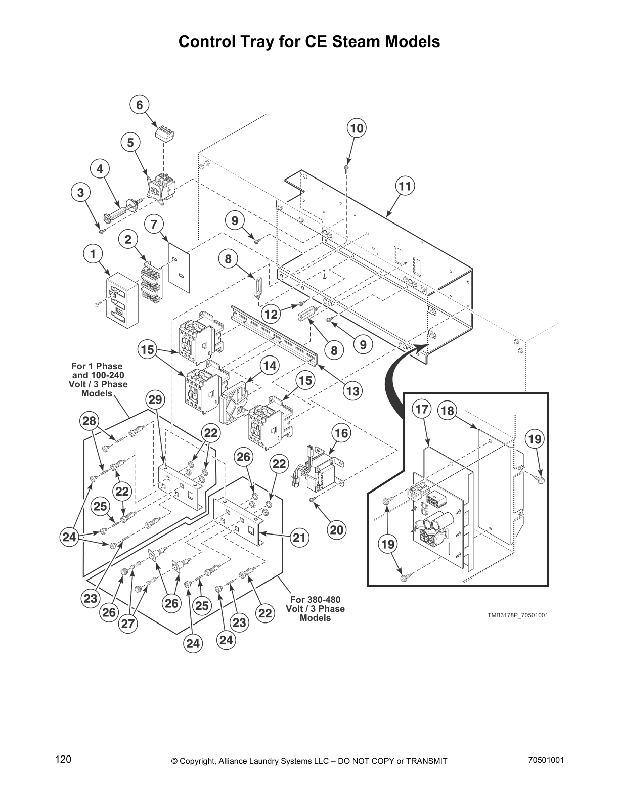 Control Tray for CE Steam Models