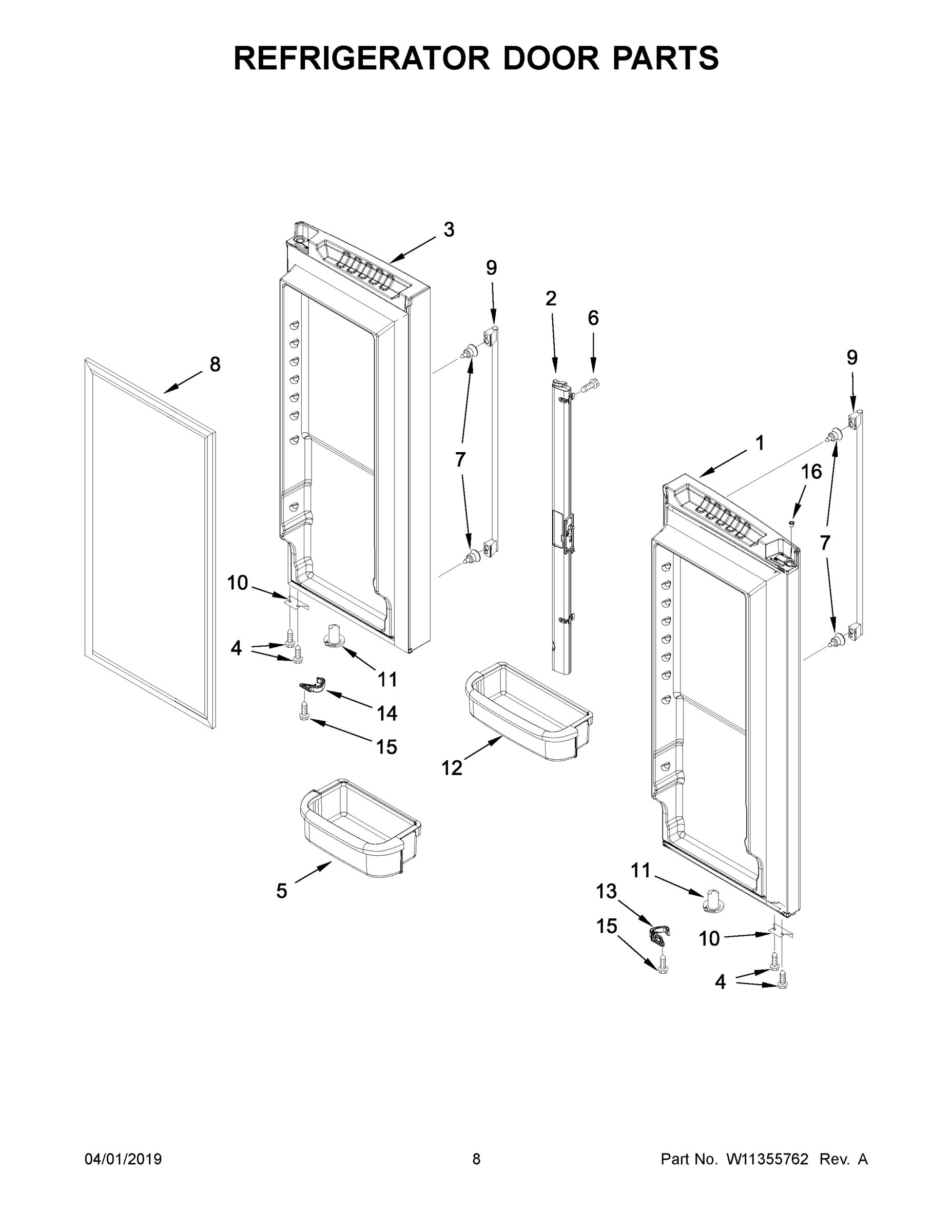 05 - REFRIGERATOR DOOR PARTS