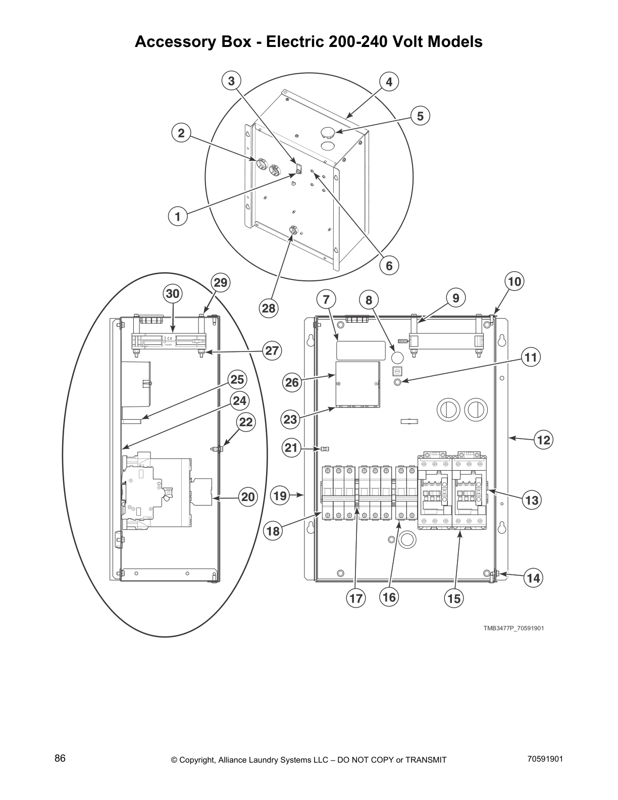 Accessory Box - Electric 200-240 Volt Models